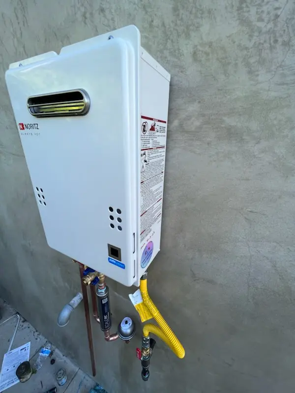 Tankless water heater installation for Baglett Grove homes